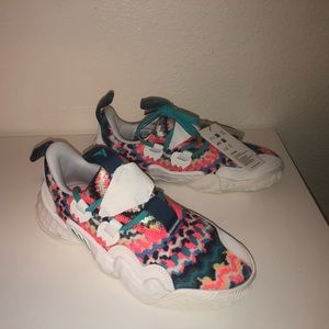 Adidas Trae Young 1 Tie-Dye GY0295 White Mens Basketball Shoes Sneakers Size 4.5